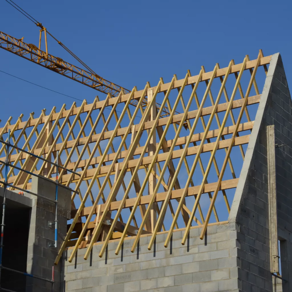 Charpente traditionnelle de bâtiment d’altitude